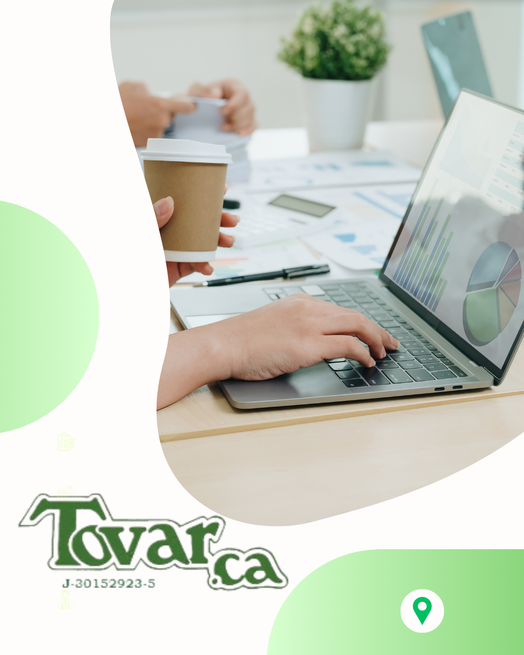 Inicio Green And White Simple Financial Consultant Services Instagram Post 1